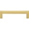 Elements 96 mm Center-to-Center Brushed Gold Square Stanton Cabinet Bar Pull 625-96BG - alternate 2